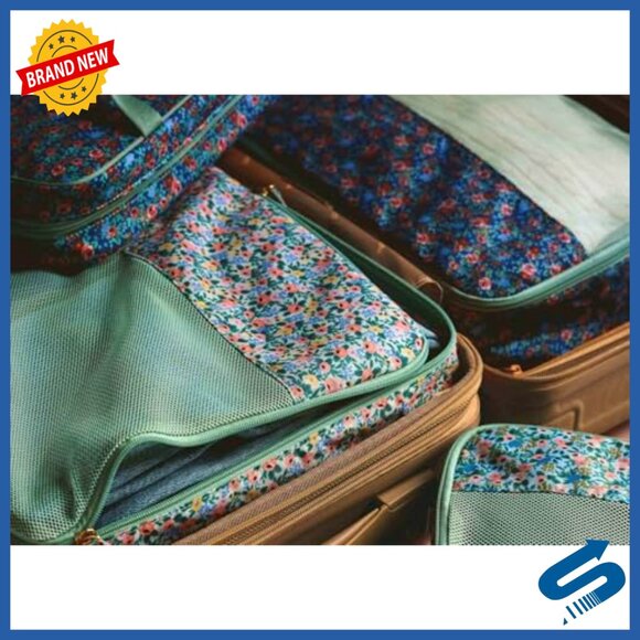 Floral Cosmetic Case Travel Accessory Stylish Functional Storage Pockets Wipe - Picture 5 of 6